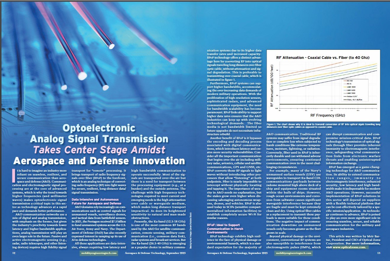 Optical Zonu Continues to Capture Media Attention